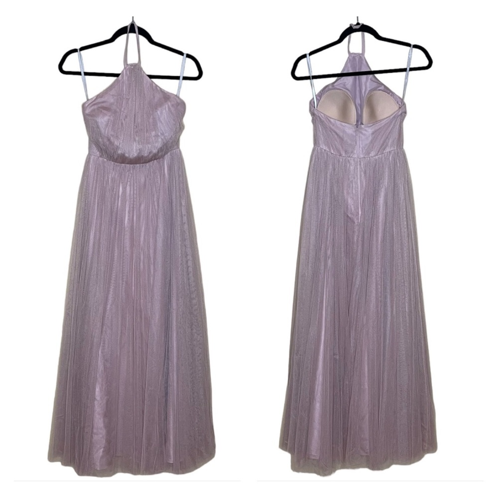 Wtoo Sandstone Halter Tulle A-Line Bridesmaid Princesscore Gown